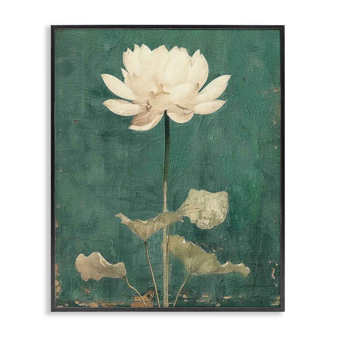 Stupell Industries Vintage Floral Bud Framed Giclee Wall Art Design by RileyB